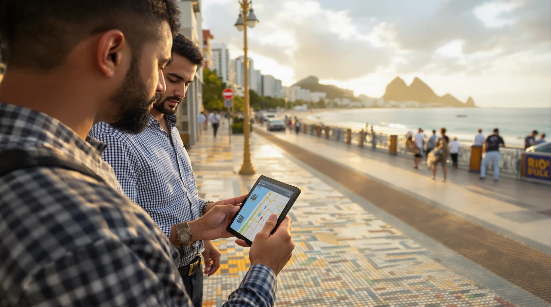 Security team conducting advance planning in São Paulo