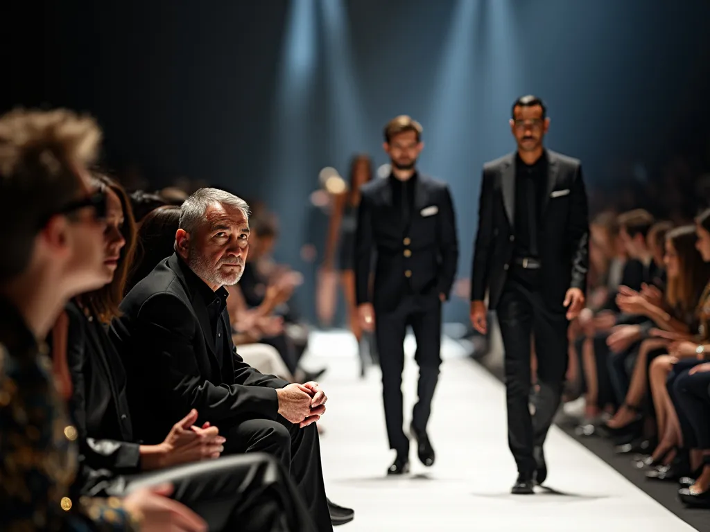 Quiet backstage at São Paulo Fashion Week — working light and racks of couture before doors open