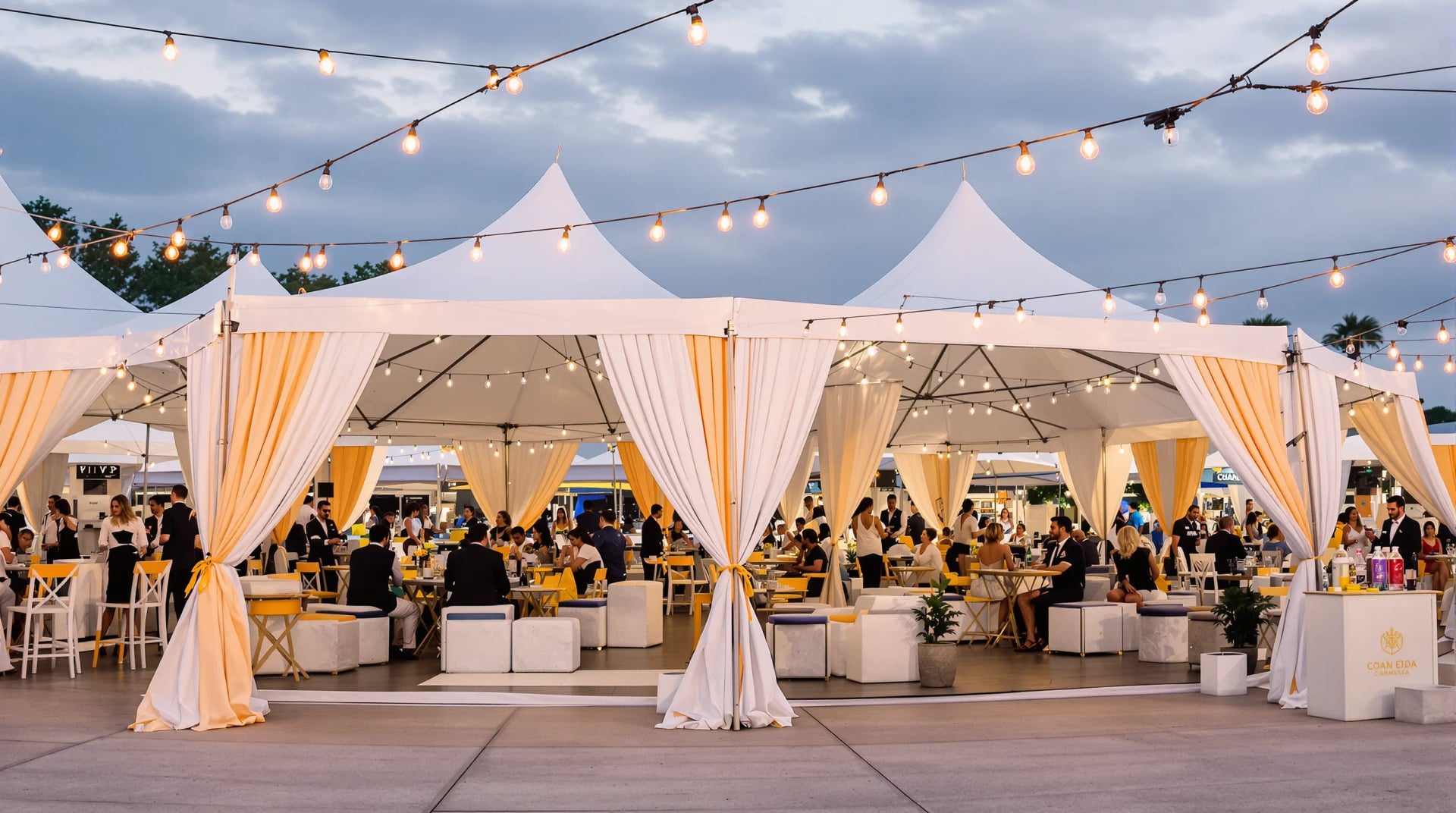 Premium VIP area with exclusive seating, concierge service, privileged stage views, and sophisticated atmosphere