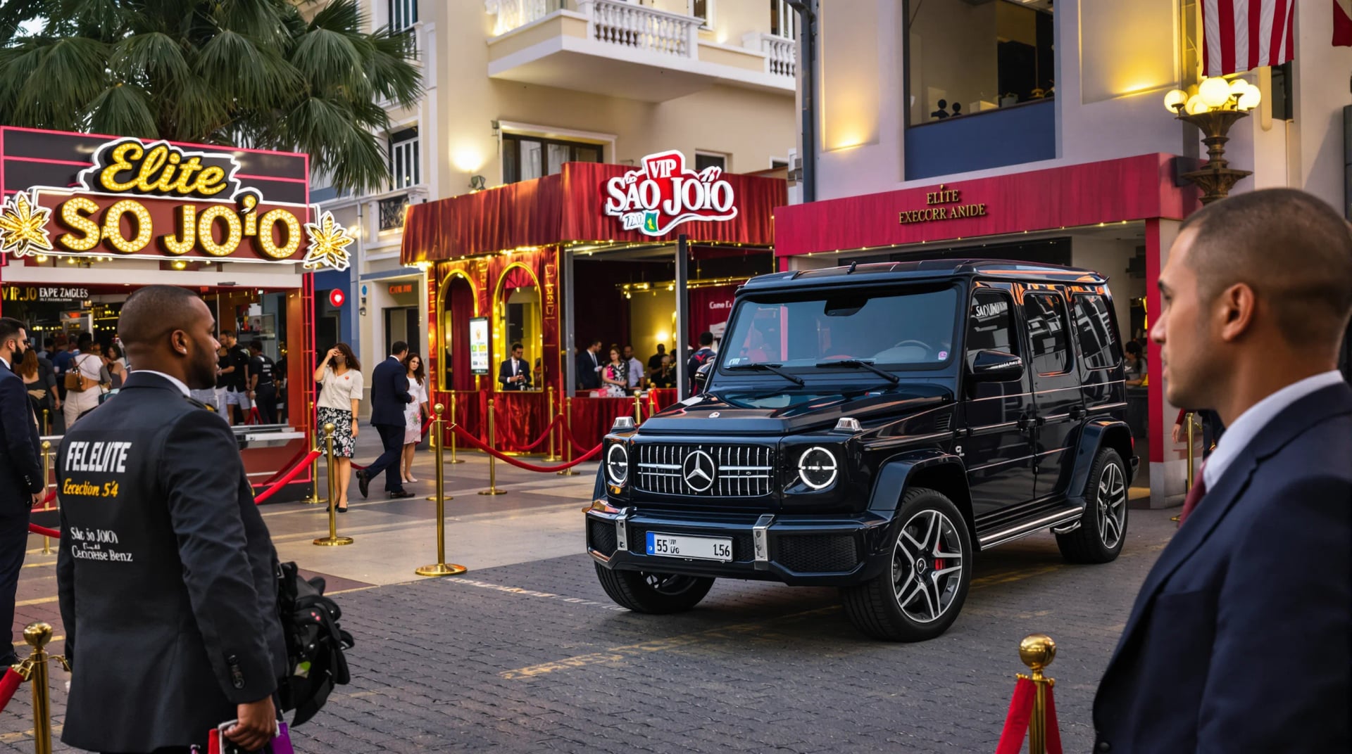 Elite security package with protection team, armored vehicles, exclusive access, and personalized concierge services